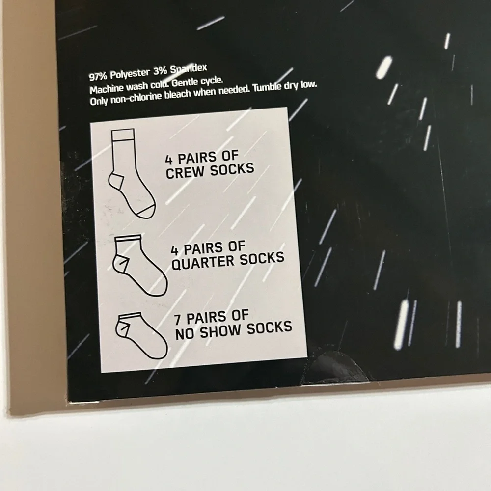 Star Wars 15 Days of Socks Advent Christmas countdown Kids Youth